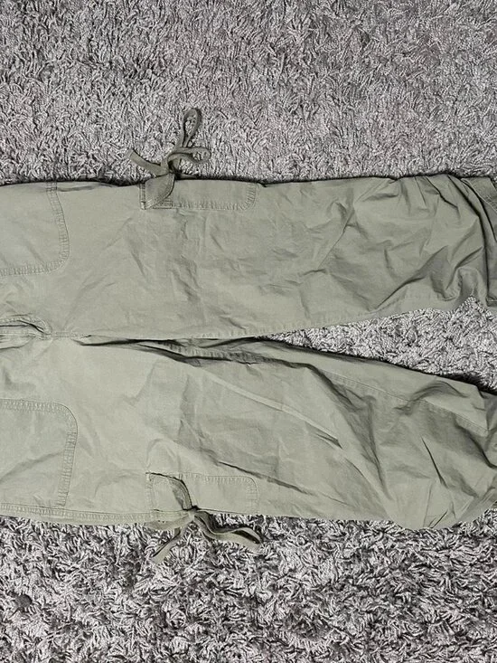 Venezia Green Cargo Baggy Pants Size 16 - Picture 6 of 7